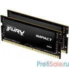 Kingston DRAM 32GB 2666MHz DDR4 CL15 SODIMM (Kit of 2) 1Gx8 FURY Impact KF426S15IB1K2/32