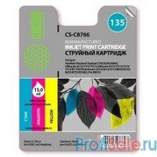 CACTUS C8766HE Картридж (CS-C8766) №135  (трехцветный) для DeskJet 5743/6543/6843,6213/7313/7413