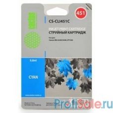 CACTUS CLI-451C Картридж струйный CS-CLI451C голубой для Canon MG 6340/5440/IP7240 (10,2ml)