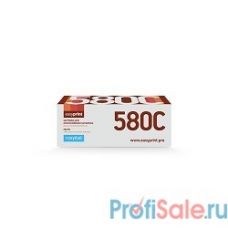 Easyprint TK-580С Тонер-картридж LK-580C для Kyocera FS-C5150DN/ECOSYS P6021 (2800 стр.) голубой, с чипом