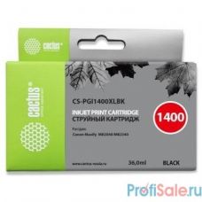 CACTUS PGI-1400XL BK Картридж струйный для Canon MB2050/MB2350/MB2040/MB2340, черный (36мл)