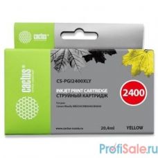 CACTUS PGI-2400XL Y Картридж струйный для Canon MB2050/MB2350/MB2040/MB2340, желтый (20.4мл)