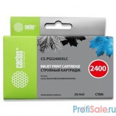 CACTUS PGI-2400XL C Картридж струйный для Canon MB2050/MB2350/MB2040/MB2340, голубой (20.4мл)