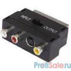 Адаптер Buro BSP005 Scart(m) In/Out-S-video(f)+3xRCA(f) черный