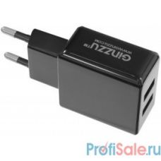 GINZZU GA-3311UB, СЗУ 5В/3.1A, 2USB порта, черный