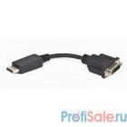 Gembird Переходник DisplayPort - DVI , 20M/19F, пакет черный [A-DPM-DVIF-002]