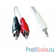 Кабель аудио Gembird, джек3.5 / 2xRCA, 5.0м [CCA-458-5M]