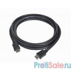 Кабель HDMI Gembird, 7.5м, v1.4, 19M/19M, черный, поз.разъемы, экран, пакет [CC-HDMI4-7.5M]