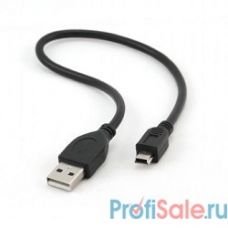 Gembird CCP-USB2-AM5P-1 USB 2.0 кабель PRO для соед. 0,3м AM/miniBM  позол.конт., черный 