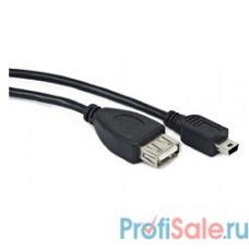 Gembird/Cablexpert  A-OTG-AFBM-002 AF/Mini-BM,  Кабель USB 2.0 OTG , 0.15м, пакет 