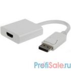 Gembird Переходник DisplayPort - HDMI , 20M/19F, белый (A-DPM-HDMIF-002-W)