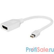 Gembird Переходник miniDisplayPort - DisplayPort,  20M/20F, длина 16см, белый (A-mDPM-DPF-001-W)