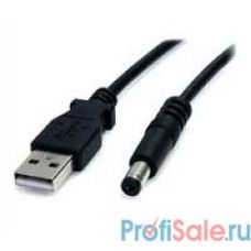 Gembird/Cablexpert CC-USB-AMP35-6, Кабель USB 2.0 Pro , AM/DC 3,5мм (для хабов), 1.8м, экран, черный, пакет 