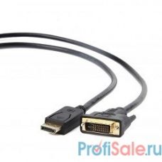Кабель DisplayPort-DVI Gembird/Cablexpert  1м, 20M/19M, черный, экран, пакет(CC-DPM-DVIM-1M)