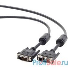 Кабель DVI-D single link Gembird/Cablexpert , 19M/19M, 1.8м, черный, экран, феррит.кольца, пакет (CC-DVI-BK-6)