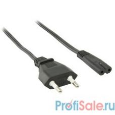 Telecom Кабель (TP228-IEC320-C7--CEE7/16-1.8-B/TRO21DA_IEC320-C12/SHM-1.8-BK) для аудио-видео техники IEC-320-C7--розетка 220V, 2-pin, 1.8м , черный [6926123461372]