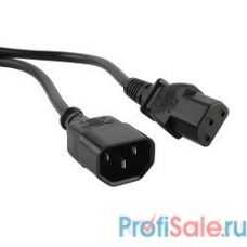 Telecom Кабель (TP020-IEC320-C13/C14-3.0-BK) монитор - компьютер (UPS -> устройство) 220V 3м [6926123461303]