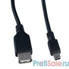 PERFEO Кабель USB2.0 A розетка - Mini USB 5P вилка, длина 0,5 м. (U4201)