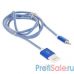 Gembird Кабель USB 2.0 Cablexpert CC-ApUSBb1m, AM/Lightning 8P, 1м, силиконовый шнур, разъемы синий металлик, пакет