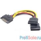 Gembird/Cablexpert Кабель питания SATA, 15см, 15pin (M)/2x15pin(F), на 2 SATA устр (CC-SATAM2F-01)