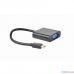 Cablexpert Переходник miniDisplayPort - VGA, 20M/15F, длина 10см, черный, пакет (A-mDPM-VGAF-02)