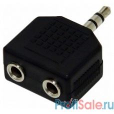 VCOM VAD7847 Переходник разветвитель аудио 3.5 Jack (M) - 2x3.5 Jack (F), стерео