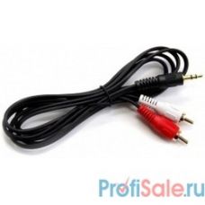 Exegate EX225929RUS Кабель аудио (3.5mm Jack M - 2xRCA M)  3м Exegate, позолоченные разъемы