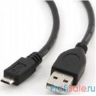 Cablexpert Кабель USB 2.0 Pro, AM/microBM 5P, 1м, экран, черный, пакет (CCP-mUSB2-AMBM-1M)