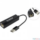 ORICO UTJ-U2-BK Адаптер USB Ethernet Orico UTJ-U2 (черный)