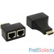 ORIENT HDMI extender VE041, удлинитель до 30 м по витой паре, FHD 1080p/3D, HDCP, подключается 2 кабеля UTP Cat5e/6, не требуется внешнее питание (30041)