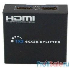 ORIENT HDMI 4K Splitter HSP0102HN, 1->2, HDMI 1.4/3D, UHDTV 4K(3840x2160)/HDTV1080p/1080i/720p, HDCP1.2, внешний БП-зарядник 1xUSB 5В/1A, метал.корпус"