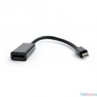 Cablexpert Переходник miniDisplayPort - DisplayPort, 20M/20F, длина 16см, черный (A-mDPM-DPF-001)