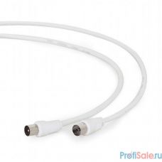 Gembird Кабель Кабель телевизионный, Coaxial M/F, белый, 3м (CCV-515-W-3M)
