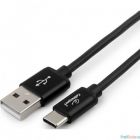 Cablexpert Кабель USB 2.0 CC-S-USBC01Bk-1.8M, AM/Type-C, серия Silver, длина 1.8м, черный, блистер