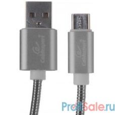 Cablexpert Кабель USB 2.0 CC-G-USBC02Gy-1M AM/Type-C, серия Gold, длина 1м, титан, блистер