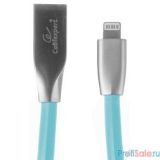 Cablexpert Кабель для Apple CC-G-APUSB01Bl-1M, AM/Lightning, серия Gold, длина 1м, синий, блистер