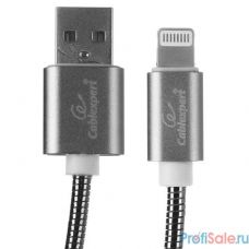 Cablexpert Кабель для Apple CC-G-APUSB02Gy-1.8M, AM/Lightning, серия Gold, длина 1.8м, титан, блистер	