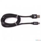Harper Силиконовый Кабель для зарядки и синхронизации USB - microUSB, SCH-330 black (1м, способны заряжать устройства до 2х ампер)