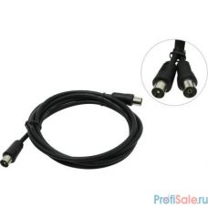 Telecom (TTV9501-2M) Удлинитель антенный 9.5mm, 75Ом,ТВ-М-->ТВ-F, 2m