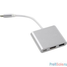 Telecom Кабель-концентратор USB3.1 TypeCm -->HDMI+USB3.0 +PD charging 4K@30Hz <TUC010>