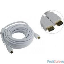 Aopen Кабель HDMI 19M/M ver 2.0, 10М, 2 фильтра, белый  <ACG711DW-10M>