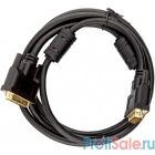TV-COM Кабель DVI-D to DVI-D (25M -25M) 2 фильтра, CU, 1,8м,  <DCG150V-1.8M> [6926123510025]