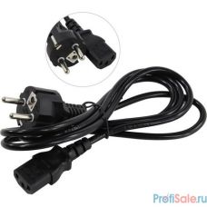 Exegate EP280642RUS Кабель питания ExeGate Power PC-1,5P (Евровилка Schuko->С13) VDE-250V-3*0.5mm2, медь, 6A,  черный, 1.5м.