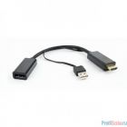 Cablexpert Конвертер HDMI->DisplayPort  HD19M+USBxHD20F, черный (DSC-HDMI-DP)