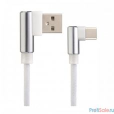 PERFEO Кабель USB2.0 A вилка - USB Type-C вилка,угловой, белый, длина 1 м., бокс (U4905)