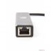 VCOM DH311A Кабель-концентратор USB 3.1 Type-Cm --> RJ-45+3port USB3.0(f)  Aluminum Shell VCOM <DH311A>