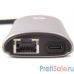 VCOM CU463 Кабель-адаптер USB3.1 Type-CM-->HDMI 4K*60Hz +3USB3.0+RJ45+TF+SD+PD charging  VCOM <CU463>