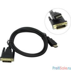 Exegate EX284906RUS Кабель HDMI-DVI ExeGate EX-CC-HDMIM-DVIM-2.0 (19M/25M, dual link, 2м, 2 фильтра, позолоченные контакты)