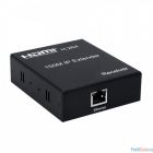 ORIENT VE046-RX, HDMI IP Receiver, дополнительный приемник для комплекта VE046, 1080p@60Hz, настройка IP-адреса, ИК-передатчик в комплекте, питание от внешнего БП 5В/1А, метал.корпус (31037)