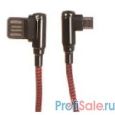 LDNIO LD_B4629  LS422/ USB кабель Micro/ 2m/ 2.4A/ медь: 120 жил/ Угловой коннектор/ Нейлоновая оплетка/ Red